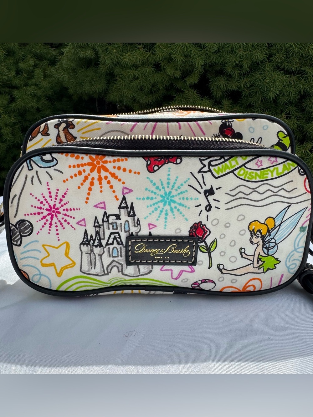 Dooney & Bourke White Multicolor Disney Parks Sketch Crossbody Bag